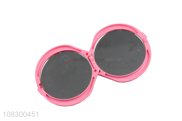 Custom Seashell Shape Foldable 1X 2X Magnifying Makeup Mirror