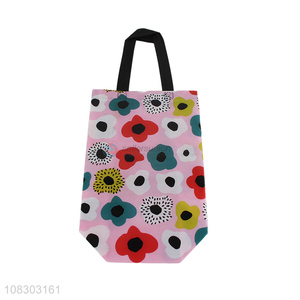 Hot items colourful flower pattern girls shopping bag handbag