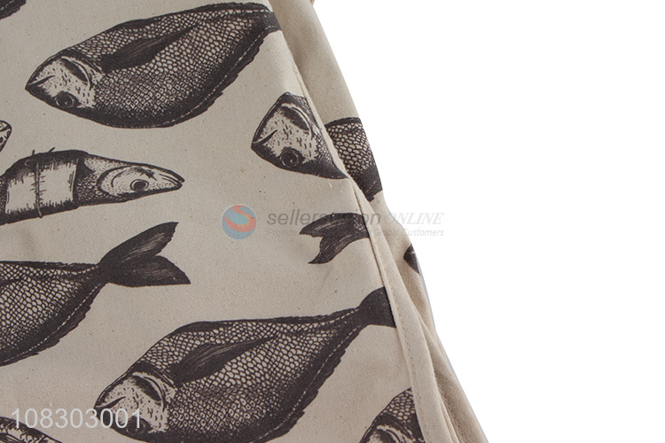 Creative design fish pattern cotton shopping bag handbag