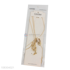 New arrival golden simple collarbone chain niche necklace