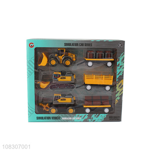 Fashion Inertial Engineering Vehicle Simulation Car Toy Set