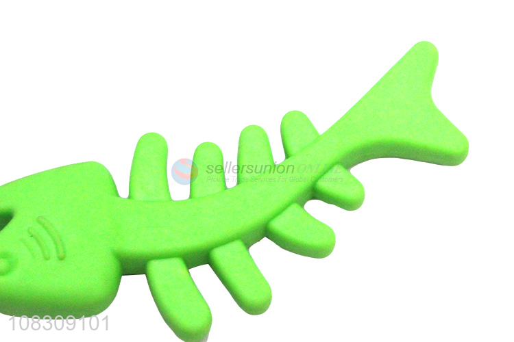 Good quality fishbone shape dog chew toy dog interactive toy