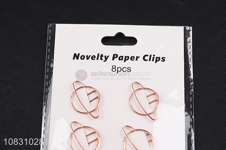 Best selling 8pcs pins metal iron paper clips for office
