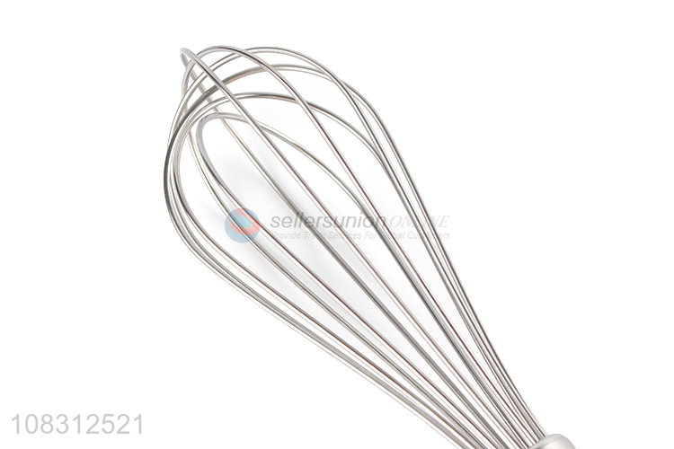 Wholesale price kitchen baking whisk silver manual egg beater