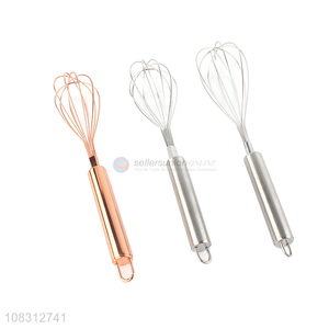 Hot selling long handle manual egg whisk kitchen baking tools