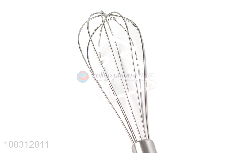 New arrival silver stainless steel baking egg whisk for kitchen