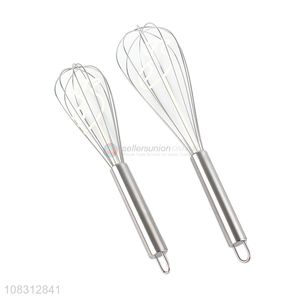 Yiwu direct sale stainless steel egg whisk kitchen baking tools