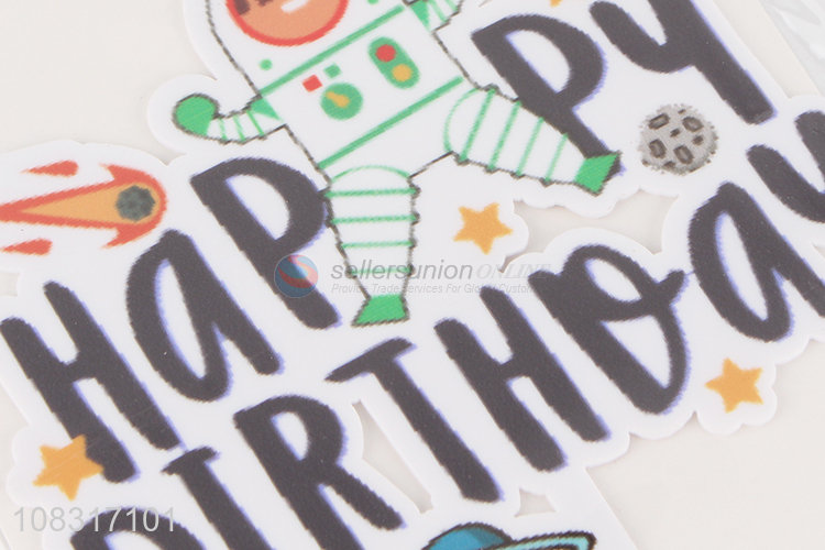 Cute design cartoon children birthday party cake topper for sale