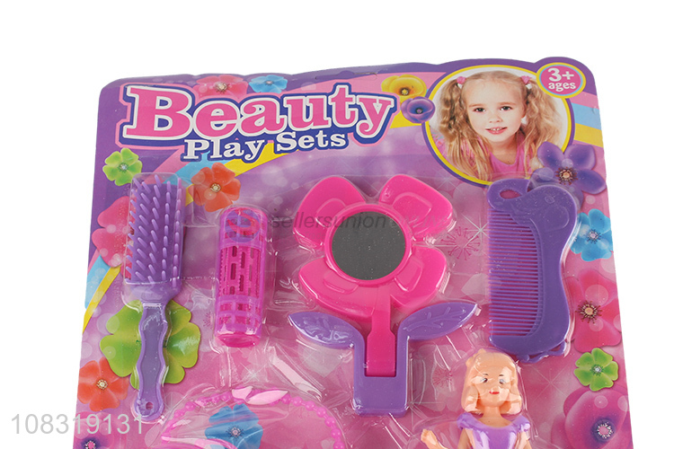 Latest Plastic Kids Hairdressing Tools Pretend Play Toy Set