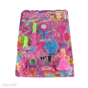 Delicate Design Plastic Girls Beauty Play Set For Kids