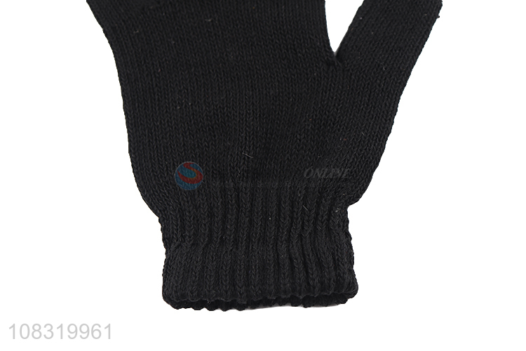 Low price men winter warm gloves elastic knitted gloves