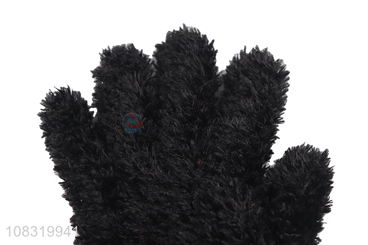 New arrival women winter warm gloves fuzzy knitted mittens