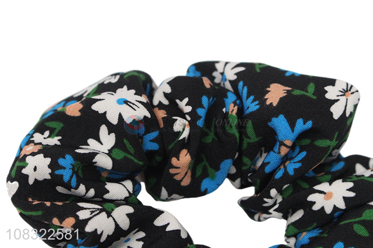 Good Sale Floral Printing Hair Ring Ladies Hair Tie