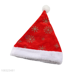 China factory winter plush cap christmas decoration christmas hat