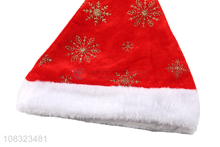 China factory winter plush cap christmas decoration christmas hat