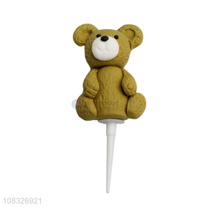 Wholesale Party Decoration Cartoon Bear Polymer Clay Cake Topper