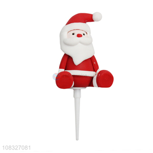Wholesale Santa Claus Polymer Clay Cake Topper Cake Decoration