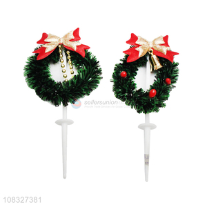 Best Selling Christmas Wreath Cake Topper Cake Decoration