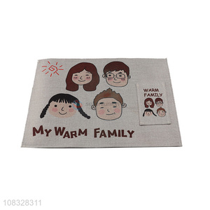 New Arrival Creative Printing Placemat Kitchen Table Mat