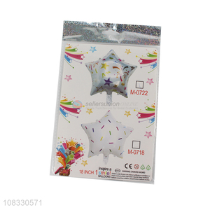 Factory supply star shape decorative foil balloon for sale