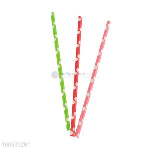 Good price multicolor disposable paper drinking straws