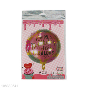 Popular products round birthday party foil balloon for decoration