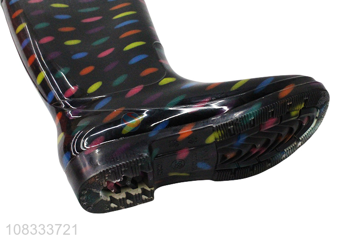 Good quality women's rain boots durable anti-slip tall rain boots