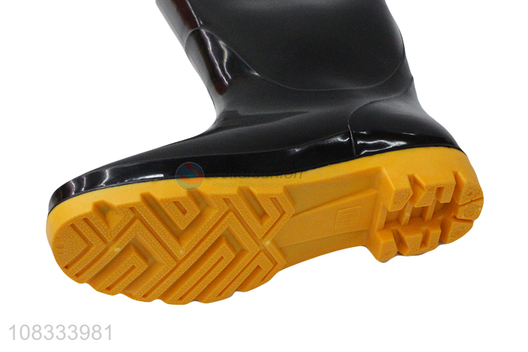 Wholesale durable waterproof high-top industrial rain boots for men