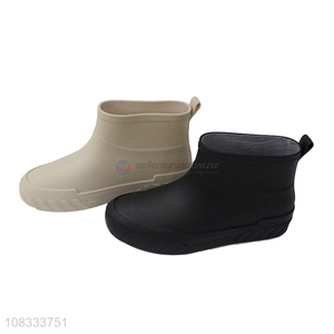 New style trendy women short rainboots waterproof ankle rain boots