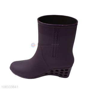 Wholesale women's high-heeled rain boots fashionable rain footwear