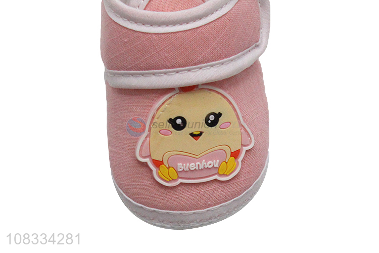 Most popular pink cute cartoon baby toddler baby warm shoes