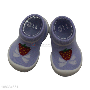 High quality soft baby learning to walk silicone soles baby socks
