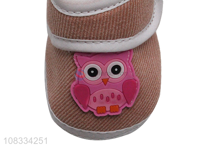 Online wholesale owl shape baby casual shoes baby toddler