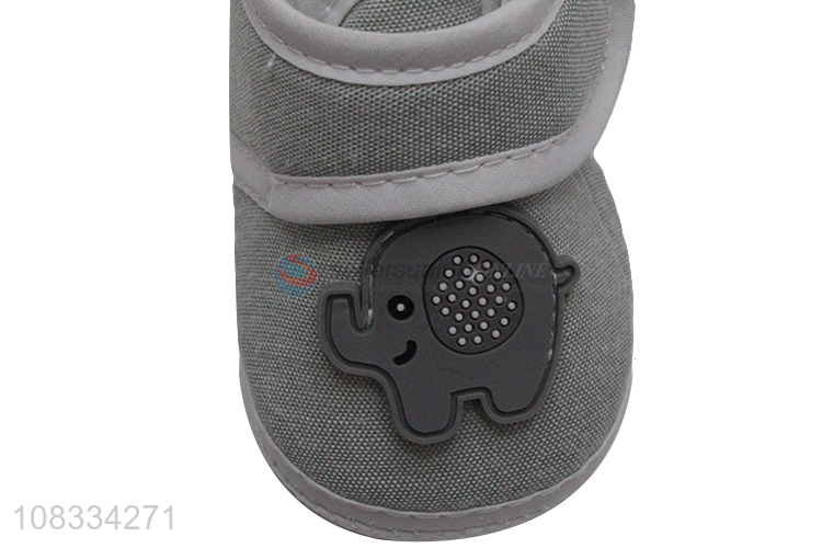 Top selling elephant design cotton baby toddler casual shoes