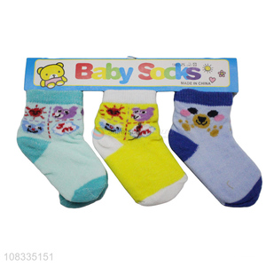 New arrival cartoon pattern comfortable baby socks for sale