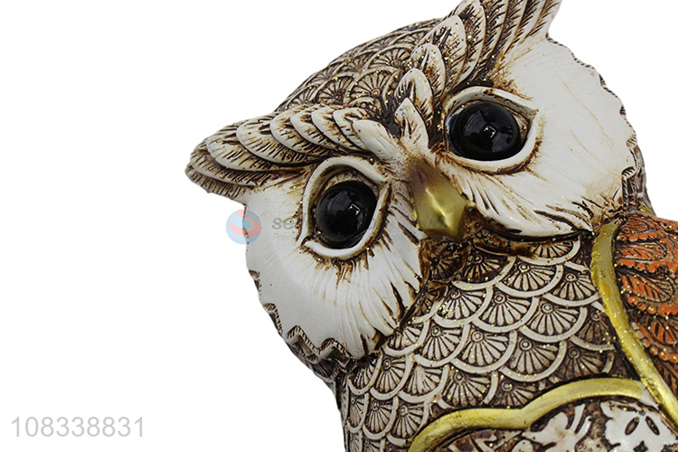 Popular Desk Decoration Resin Owl Figurine Ornament Wholesale