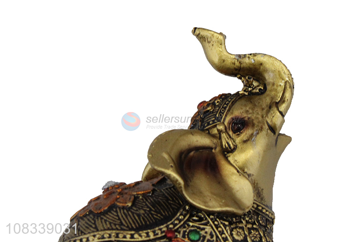 Unique Design Simulation Elephant Resin Figurine Decorative Crafts