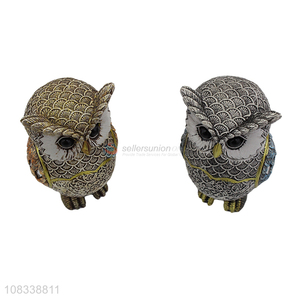Factory Wholesale Lifelike Resin Owl Figurines Decorative Crafts