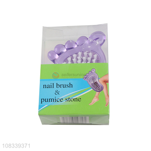 Good selling multifunctional pumice stone nail brush wholesale