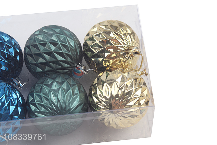 Unique Design 6 Pieces Plastic Christmas Ball For Sale