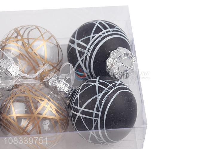 New Products 6 Pieces Christmas Ball Festival Hanging Ornament