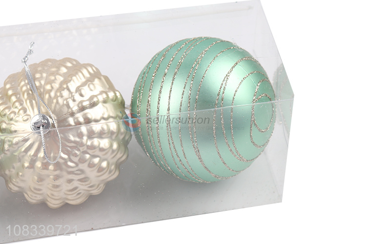 Good Sale 3 Pieces Plastic Christmas Ball For Decoration