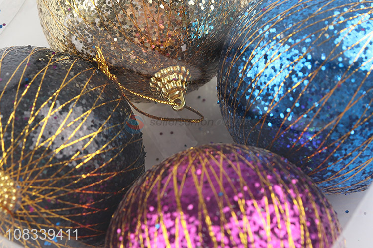 Fashion 4 Pieces Colorful Christmas Ball Christmas Decoration