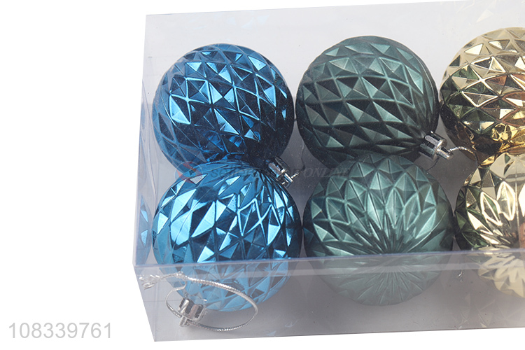 Unique Design 6 Pieces Plastic Christmas Ball For Sale