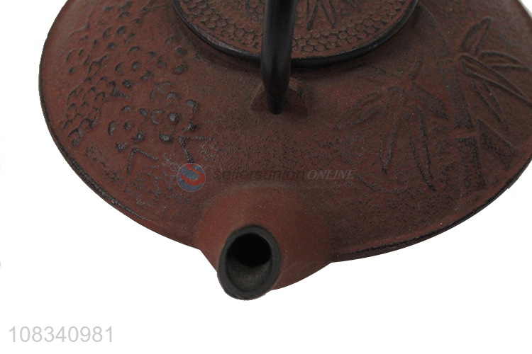 Factory price 0.65L Chinese style cast iron teapot metal tea kettle