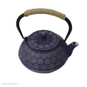 Best selling 0.9L Japanese cast iron teapot with cherry blossom pattern