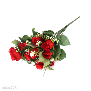 Wholesale Beautiful Rose Bouquet Popular Artificial Flower