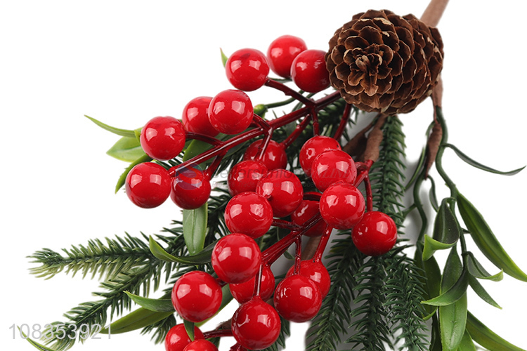 Good sale home decoration christmas branch with red berry