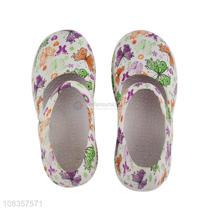 Yiwu wholesale cartoon printed children sandals causal shoes