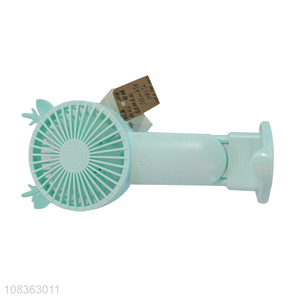 China imports cartoon 2 speeds portable fan with phone holder and light